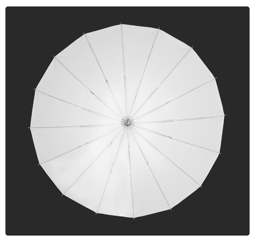 AMBITFUL 105cm 130cm 160cm Deep Parabolic Black Silver White Reflective Umbrella Studio Light Umbrella Diffuser Cover Cloth