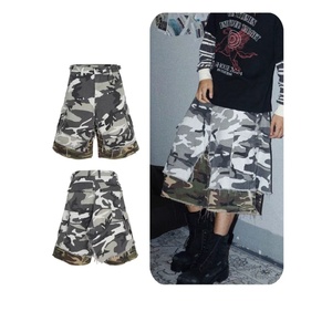 Shorts pour hommes, style streetwear, jeans baggy, <span class=keywords><strong>camouflage</strong></span>, décontractés, amples, longueur genou, cargo, surdimensionnés - Product Image 2