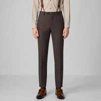 Pantalon de costume pour homme sur mesure de haute qualité 100% laine, pantalon 100% laine confectionné sur mesure pour homme