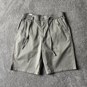 Pantalones Cortos <span class=keywords><strong>Bermuda</strong></span> de Verano <span class=keywords><strong>para</strong></span> <span class=keywords><strong>Hombre</strong></span>, 100% Algodón, Cintura Elástica, Tejido de Punto, Color Liso, Transpirables, Estilo <span class=keywords><strong>Cargo</strong></span>, Diseño Corto Lavado - Product Image 2