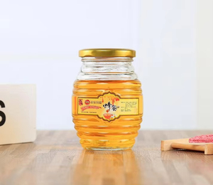 Bán buôn tổ ong thủy tinh hình mật ong Jar kích cỡ khác nhau tổ ong thủy tinh mật ong Jar - Product Image 6