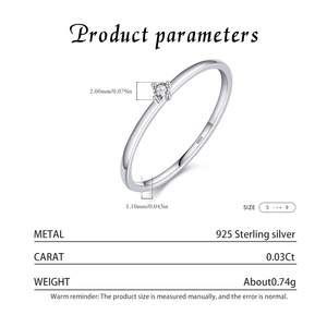 Exquisite D Color Moissanite <b>Eternity</b> Band <b>Rings</b> S925 <b>Sterling</b> <b>Silver</b> Rhodium Plated Minimalist Classic Twinkling Wedding - Product Image 3