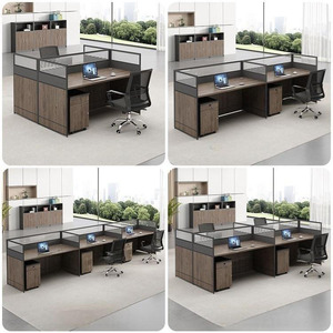 <span class=keywords><strong>Arreglo</strong></span> de Mesa de Oficina Moderno con Escritorio Modular y Mamparas de Oficina, Estación de Trabajo para Empresas, Hoteles y Escuelas - Product Image 5