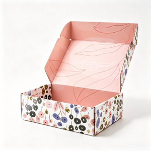 Custom Flower Pattern Folding <b>Gift</b> <b>Box</b> Recyclable Paperboard Vibrant Printing Clothing Cosmetics <b>Small</b> <b>Gifts</b> Foldable <b>Gift</b> <b>Box</b> - Product Image 1