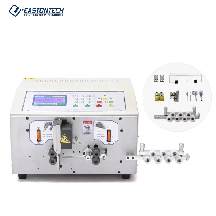 EW-02A Fully Automatic computer cable wire cutting stripping machine USB data cable manufacturing machine