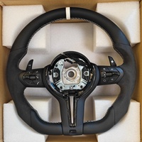 Volant personnalisé avec bande blanche pour BMW Série E/F E81 E93 F04 F06 F11 F12 F28 F46 F80 F40