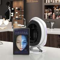 Analyseur de peau numérique spécial avec reconnaissance faciale IA 3D, connexion USB, appareil portable sur pied pour usage domestique