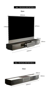 2024 nuevo gabinete de TV láser inteligente de 120 "con pantalla de proyección de elevación de suelo UST ALR gabinete de proyector de TV láser de cine en casa inteligente - Product Image 2