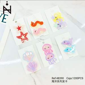 Pinces à cheveux Ocean Series, 1200 pièces, créatures marines assorties pour enfants et filles - Product Image 2