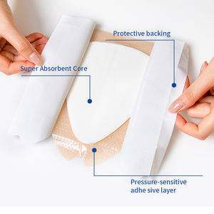 Super Absorbent Water proof Breath able Einweg-Tear Drop Shape Silikon kleber für Bein-und Fuß geschwüre - Product Image 3