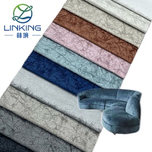 Tissu en velours hollandais populaire en gros pour canapés et chaises, tissu d'ameublement imperméable tricoté chaîne pour housses de meubles et rideaux - Product Image 1