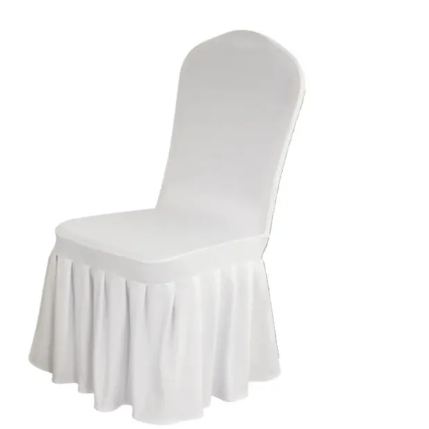 Housse de chaise, rouge, avec jupes, couleur blanche, décoration de mariage, apparence délicate, nouvelle collection