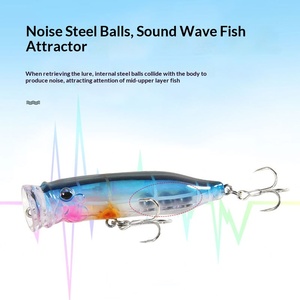 เหยื่อปลอมแบบลอยน้ำ New Wave สำหรับตก<span class=keywords><strong>ปลา</strong></span>ทะเลและน้ำจืด ใช้ได้กับปลาบาสและ<span class=keywords><strong>ปลา</strong></span>ทะเลน้ำลึก เช่น มาร์ลิน - Product Image 3