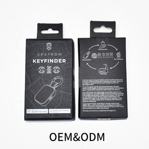 Custom FSC Kraft Mini Mailer Box con Hang Hole integrato e inserto in cartone per chiave Finder Bluetooth Tracker Packaging - Product Image 4