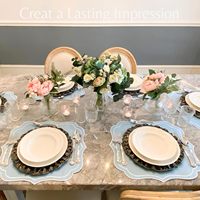 Sets de table en lin personnalisés en gros avec bord brodé de festons pour les mariages et les tables à manger, emballage en carton inclus