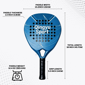 QINGYU SPORT Raqueta de Pádel de Carbono 18k al por Mayor para Tenis de Playa, Raqueta de Pádel en Oferta, Material en Stock - Product Image 4