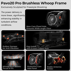 BETAFPV Pavo20 Pro 120fps LED Brushless illuminato Whoop Quadcopter a bassa latenza trasmissione Video <span class=keywords><strong>Prosumer</strong></span> droni - Product Image 4