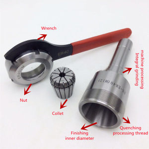 R8 Shank <strong>Collet</strong> <strong>Chuck</strong> Holder 15Pcs ER40 <strong>Collets</strong> Spanner R8-ER40 <strong>Collet</strong> <strong>Chuck</strong> Set CNC Tools - Product Image 3