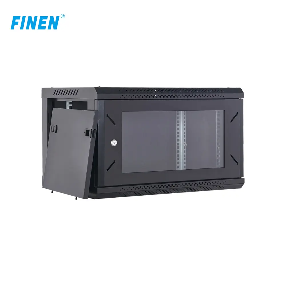 Finen CE 600mm * 600mm * 6U Switch Router Caixa de gabinete para telecomunicações Rack de servidor para montagem na parede de rede de computadores