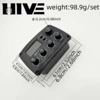 Égaliseur numérique 4 bandes EQ HIVE Factory Direct Sales, tuner de traitement numérique, égaliseur KLT-17B, micro pour guitare classique folk