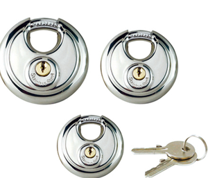 round combination stainless steel disc padlock