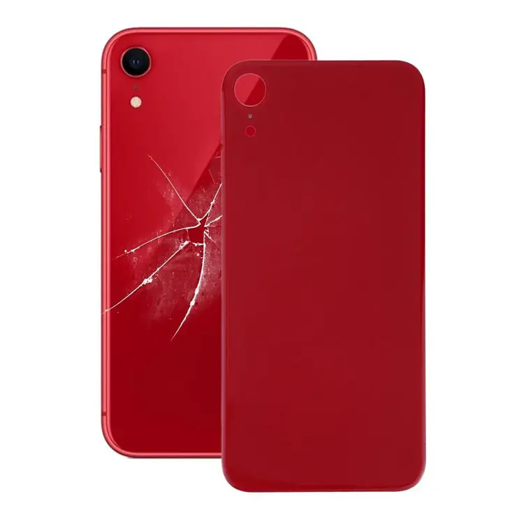 With Logo For iPhone XR XS MAX Back Battery Cover Glass Big Camera Hole Rear Cracked Glass Door Housing parts Replacement