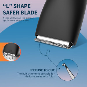 CLIPCLEAN Recortadora Eléctrica de Vello Púbico para Hombres, Impermeable, Cuchilla de Cerámica, Batería de 600 mAh, 60 Minutos de Autonomía, Aseo Corporal y del Pubis - Product Image 4