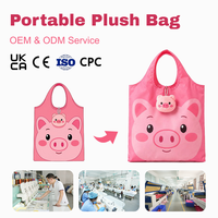 Breloque de sac portable en peluche, jouet en tissu doux personnalisé, porte-clés en peluche pour la décoration de sac à dos