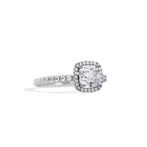 Newest Factory Wholesale <b>Cushion</b> Cut Diamond <b>Ring</b> Rhodium Plated Solid White Gold Jewelry <b>Wedding</b> Anniversary Party Engagement - Product Image 1