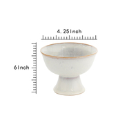Vase à fleurs en céramique de style européen, design moderne et unique, forme de tasse, 6 x 4,25 pouces, pour la décoration de mariage