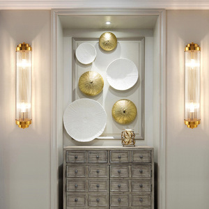 Modern Nordic Minimalist Touch Control <b>Crystal</b> Glass <b>Shade</b> LED Wall <b>Lamp</b> for Balcony Hotel Use - Product Image 6