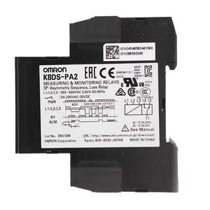 Omro * 3相电机保护继电器K8AK-PW2 K8AK-PA2 K8AK-PM2 K8AK-PH1 K8DS-PM2 K8DS-PA2 K8DS-PH1-001 K8DS-PH1 - Product Image 1