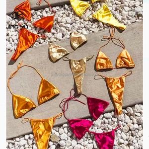 Swimwear Custom Sexy Glitter Bikini Set Designer Luxury Two Pieces Swimwear Swimsuits for Women 2024 2023 - Product Image 1