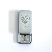 Spinner de Metal EDC Personalizable con Cabeza de Tigre para Niños, Juguete Antiestrés de Empujar con la Mano, Tarjeta Recta, Moneda, para Manos Activas