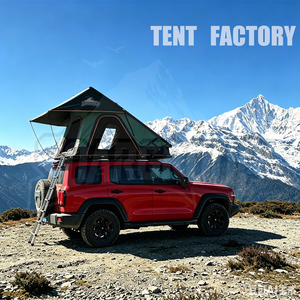 Tente de toit de voiture à coque rigide super fine de 8 cm, toutes saisons, triangle, 49 kg, ultralégère, pour SUV tout-terrain, <span class=keywords><strong>camping</strong></span>, ouverture automatique rapide - Product Image 1