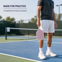 Raquette de pickleball d'entraînement 16 mm approuvée USAPA, haute qualité, design minimaliste et poignée enveloppée pour les jeux d'entraînement