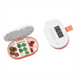 Wholesale Plastic 3 Compartment a Day Electronic Pill <b>Box</b> with Alarm Reminder <b>Recording</b> and Timer - Product Image 4