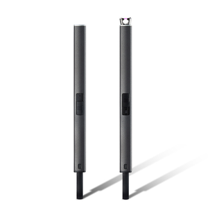 Venta al por mayor portátil USB recargable al aire libre encendedor a prueba de viento Metal Multi-función antorcha con palo largo diseño novedoso para acampar - Product Image 1