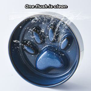 Mangkuk Makan Anjing Keramik Slow Feeder Baru, Mangkuk Keramik Hewan Peliharaan dengan Alas Kayu Anti-Selip, Mangkuk Makan Kucing Keramik Slow Feeder yang Ditinggikan - Product Image 6