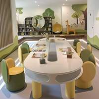 Chiquitos Moderne Simple En Forme De S Table En Bois Chaise Personnalisé École Maternelle Éducation Précoce Crèche Centre Enfants