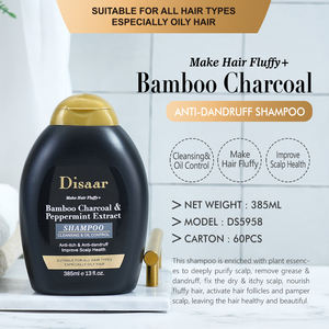 Shampooing antipelliculaire au charbon de bambou <span class=keywords><strong>Disaar</strong></span> Shampooing à l'huile d'arbre à thé Contrôle de l'huile de menthe poivrée Anti-démangeaisons Shampooing moelleux pour cheveux gras - Product Image 2