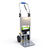 Chariot d'escalier électrique pliable en alliage d'aluminium à très faible bruit, 150 kg, robuste, 2 roues, pour appareils électroménagers, OEM