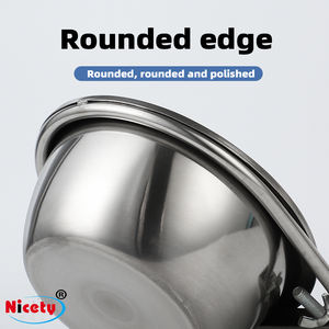 Tigela de Aço Inoxidável Reforçada com Borda Arredondada e Gancho para Pendurar, para Alimentação de Gatos e Cães em Canil, Caixa ou Gaiola - Product Image 6