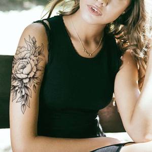 Usa <span class=keywords><strong>e</strong></span> getta colorato popolare Stencil tatuaggio da <span class=keywords><strong>uomo</strong></span> <span class=keywords><strong>e</strong></span> da <span class=keywords><strong>donna</strong></span> adesivi temporanei per tatuaggio con braccio floreale adesivo impermeabile per tatuaggio - Product Image 5