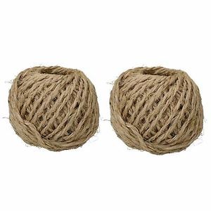 100m gulungan 2mm alami Twisted Sisal tali benang unhpelintir kemasan bahan dari taman benang pemasok - Product Image 1