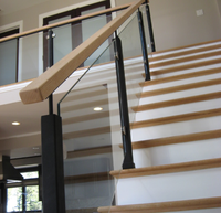 Balcon en fer rail avec le meilleur prix balustrade en verre de courrier