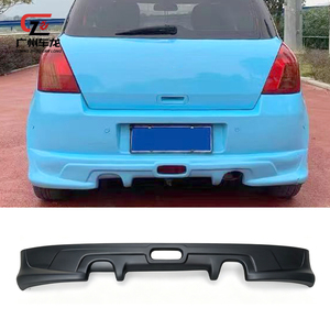 Per Suzuki <span class=keywords><strong>Swift</strong></span> 2005-2011: Kit Carrozzeria Completo (Spoiler Anteriore, Spoiler Posteriore, Minigonne Laterali, Diffusore) in Plastica - Ricambi Auto - Product Image 4