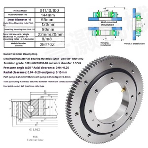 Slewing mang xoay hỗ trợ quay Mang Chéo Con lăn ROTARY hỗ trợ lắp ráp cánh tay robot bàn xoay hỗ trợ bánh răng - Product Image 1