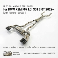 ING SUS304 X-Pipe Valved Catback pour BMW X3M F97 LCI S58 3.0T 2022+ |   Système de soudage TIG à quatre buses avec télécommande pour l'échappement - Vente en gros