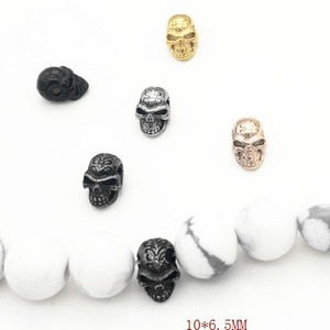 yunnique Titanium Steel Skull Spacer <b>Beads</b> For Bracelet Making Stainless Steel <b>Loose</b> <b>Beads</b> DIY Jewelry Accessories - Product Image 5
